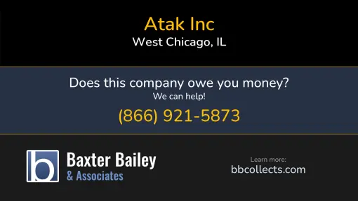 Updated Profile & Contacts for ATAK Inc. DOT: 2833820  MC: 947709.   Located in Saint Charles, IL 60174 US. 