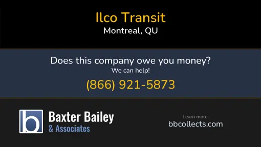 Updated Profile & Contacts for Ilco Transit. DOT: 3146056  MC: 102172.  MC: 102172.  Located in Montreal, QU H2Y 2K7 CA. 