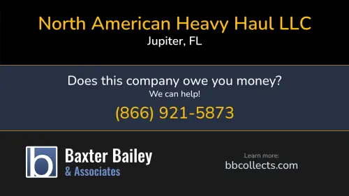 North American Heavy Haul LLC North American Heavy Haul & Logistics 140 Intracoastal Pointe Dr Jupiter, FL DOT:3493528 MC:1150613