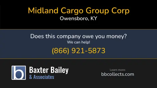 Midland Cargo Group Corp 2529 Windsor Ave Owensboro, KY DOT:4111375 MC:1570430